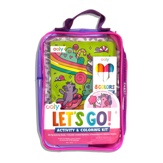 Let's Go! Activity & Coloring Kit - Unicorn Candy Town