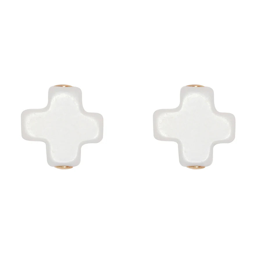 ENewton Signature Cross Small Stud