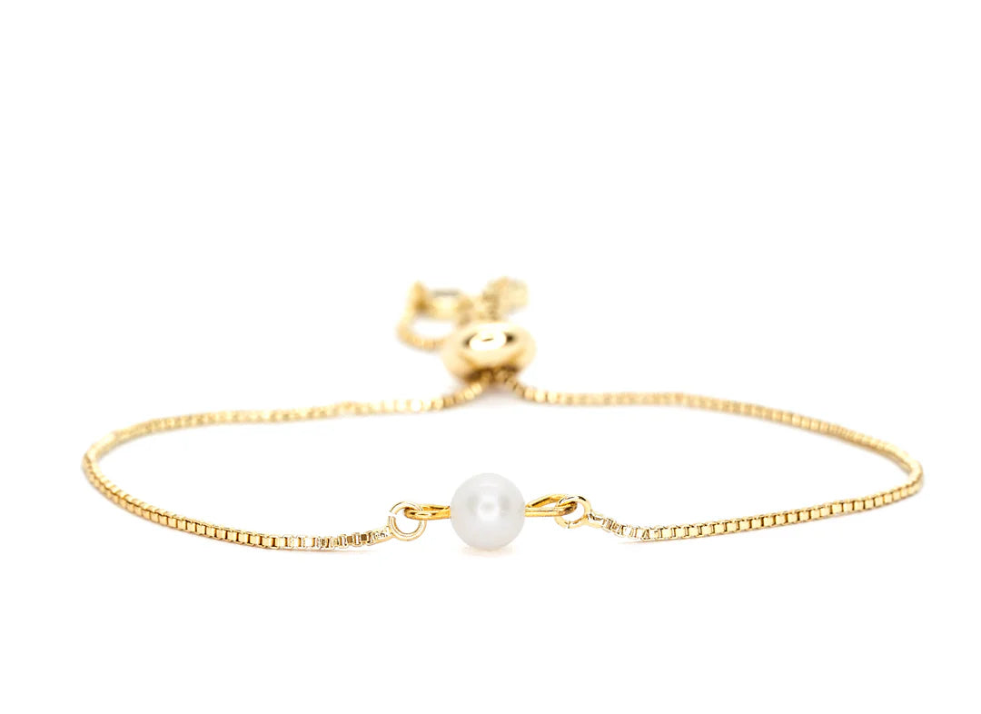 Salty Cali Fresh Water Pearl Bolo Bracelet
