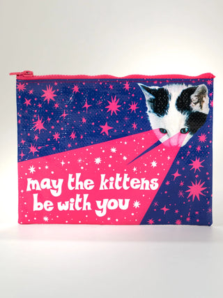 Blue Q Recycled Zipper Pouch