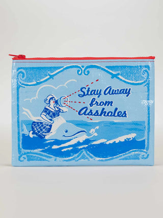 Blue Q Recycled Zipper Pouch