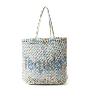 Tequila Town Dimension Tote Bag In Blue