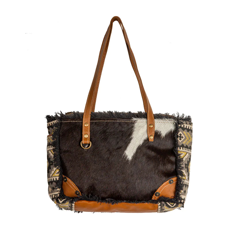 BISON RIDGE SMALL & CROSSBODY BAG WITH HAIR-ON HIDE