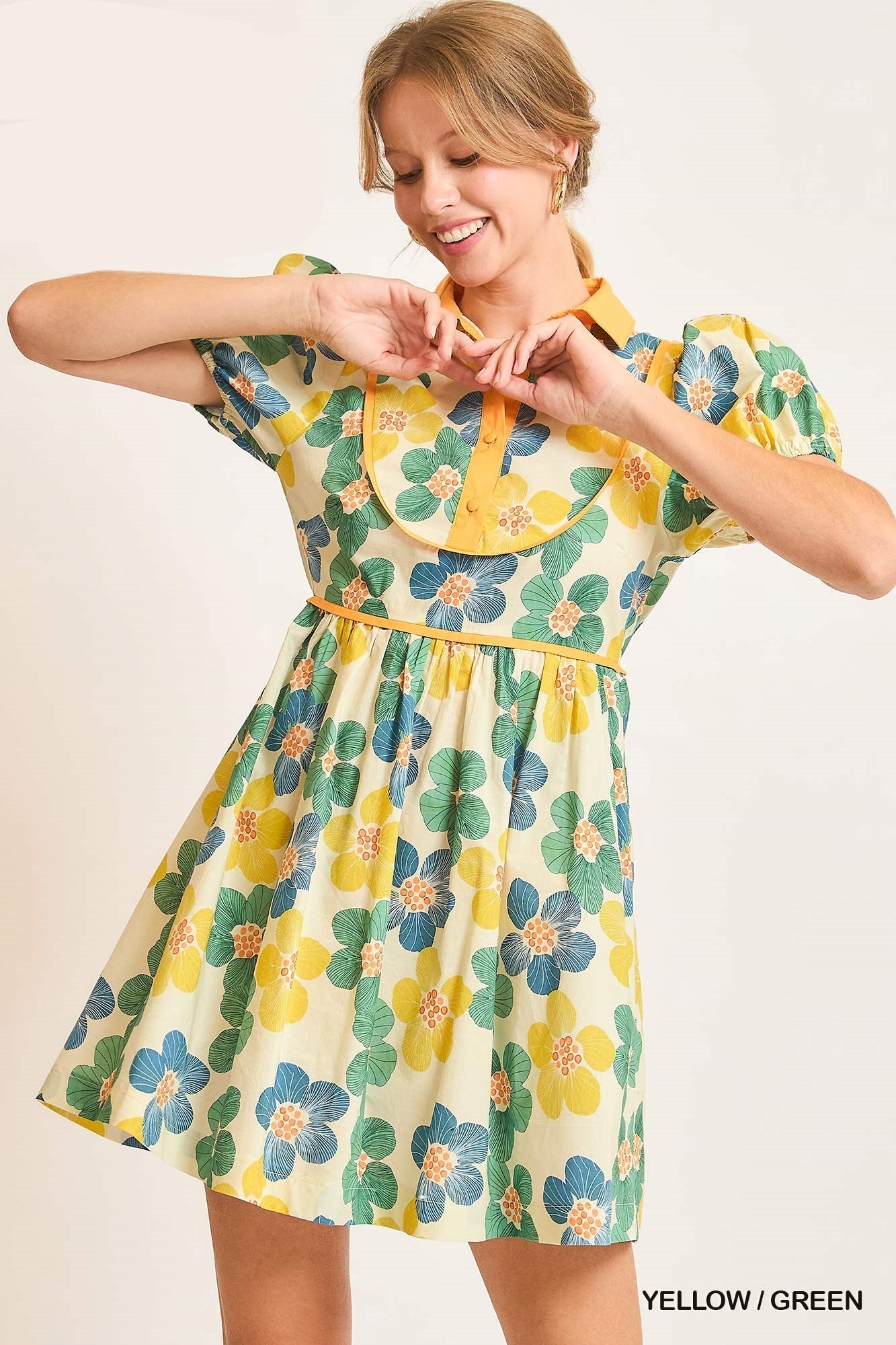 Umgee Vintage Babydoll Dress