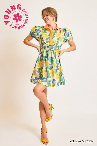Umgee Vintage Babydoll Dress