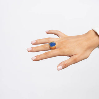 Sahira Lapis Lazuli Statement Ring