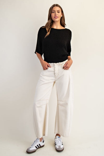 Dolman Sleeve Knit Sweater