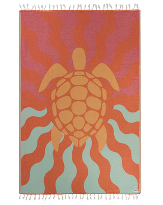 Sand Cloud Towel Sunset Turtle