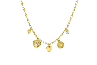 Swish "Heart Of Gold" Charm Necklace