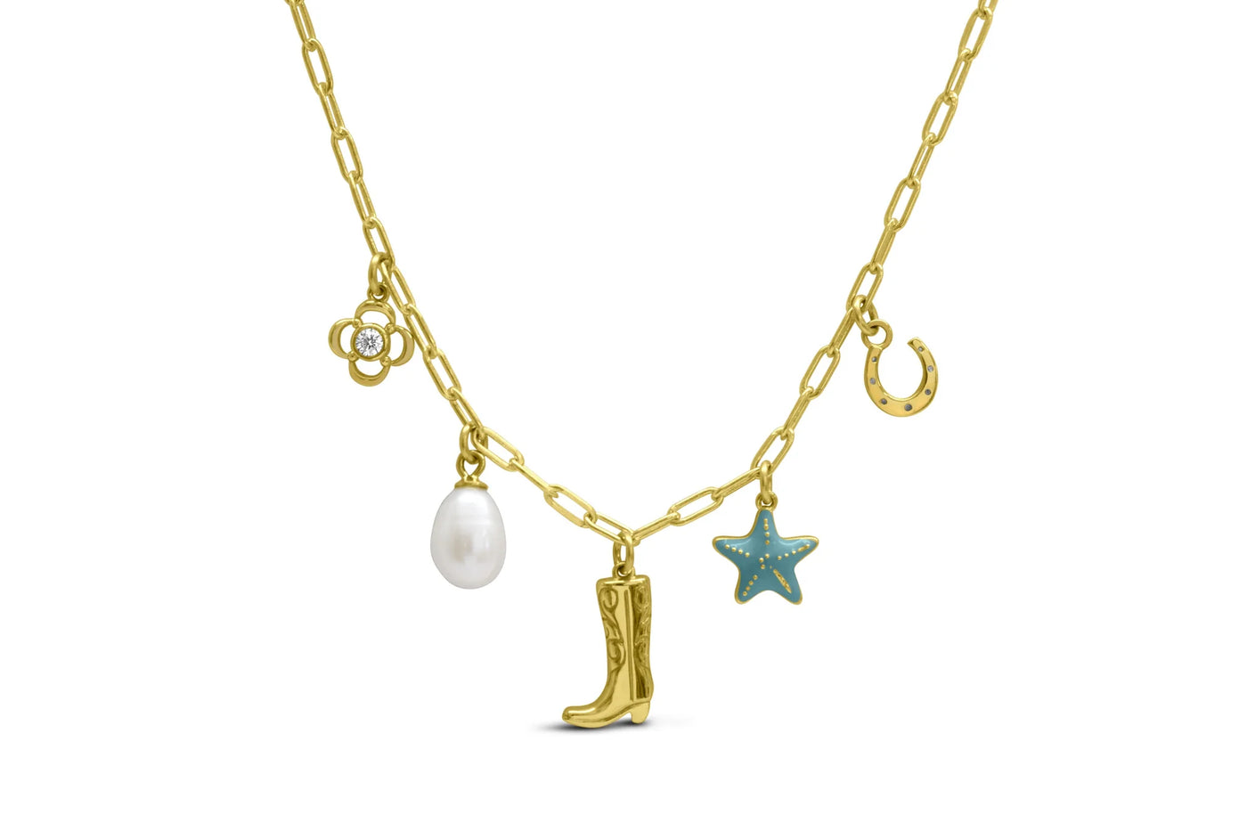 Swish "Howdy Girl, Make A Splash" Charm Necklace