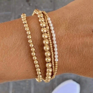 ENewton Gold Bliss 2mm Pearl Bracelet