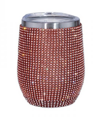 Rhinestone 12oz Stainless Wine Tumbler