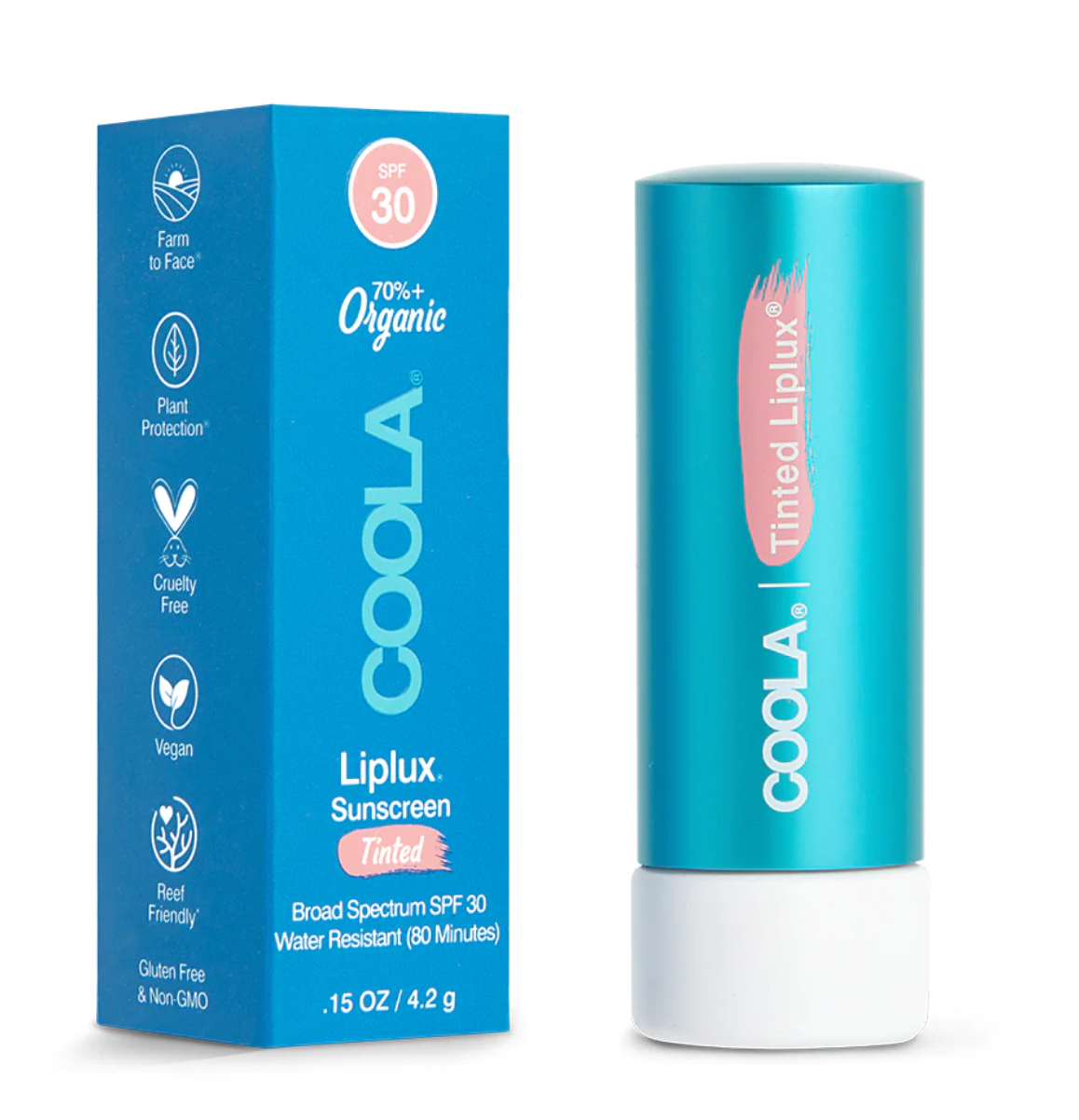 Coola Classic Liplux® Organic Lip Balm Sunscreen SPF 30 - Tinted