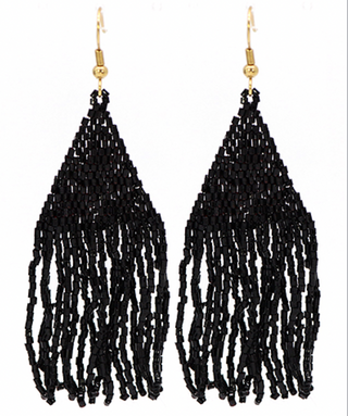 Beaded Tassel Earrings
