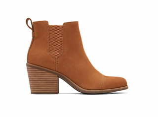 Toms Everly Tan Nubuck Heeled Boot