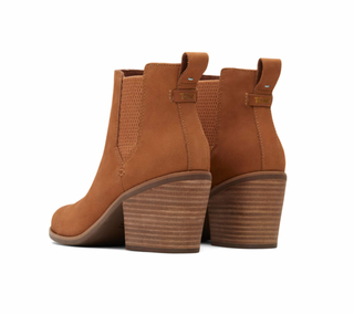 Toms Everly Tan Nubuck Heeled Boot