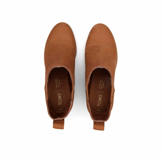 Toms Everly Tan Nubuck Heeled Boot