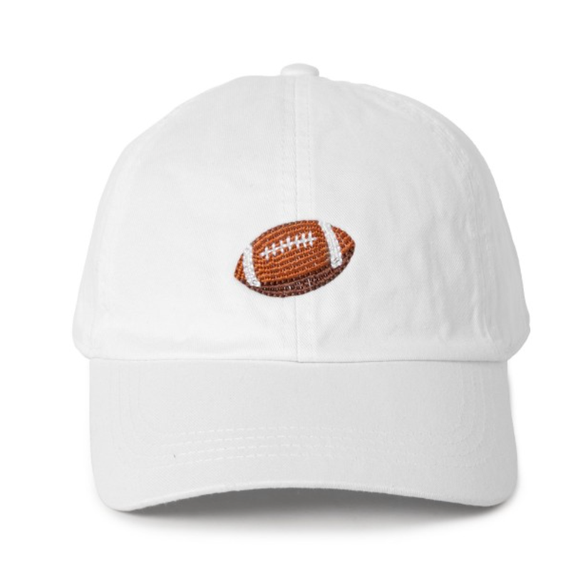 Embroidered Football Baseball Cap