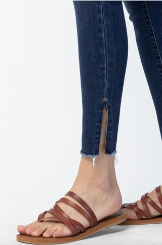 Judy Blue High Waist Side Slit Skinny