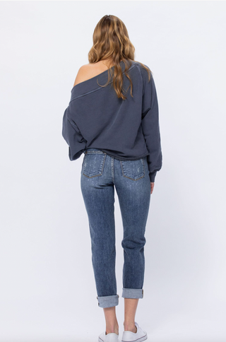 Judy Blue Hi-Rise Bleach Splash Boyfriend