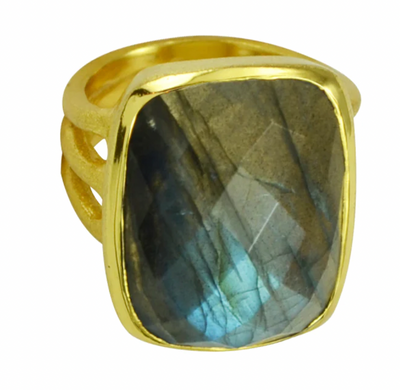 Betty Carre Linea Rectangular Stone Ring