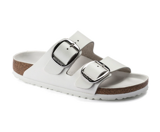 Birkenstocks Arizona Big Buckle - Leather (White)