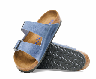 Birkenstocks Arizona Soft Footbed Oiled Leather - Dusty Blue