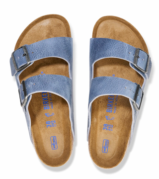 Birkenstocks Arizona Soft Footbed Oiled Leather - Dusty Blue