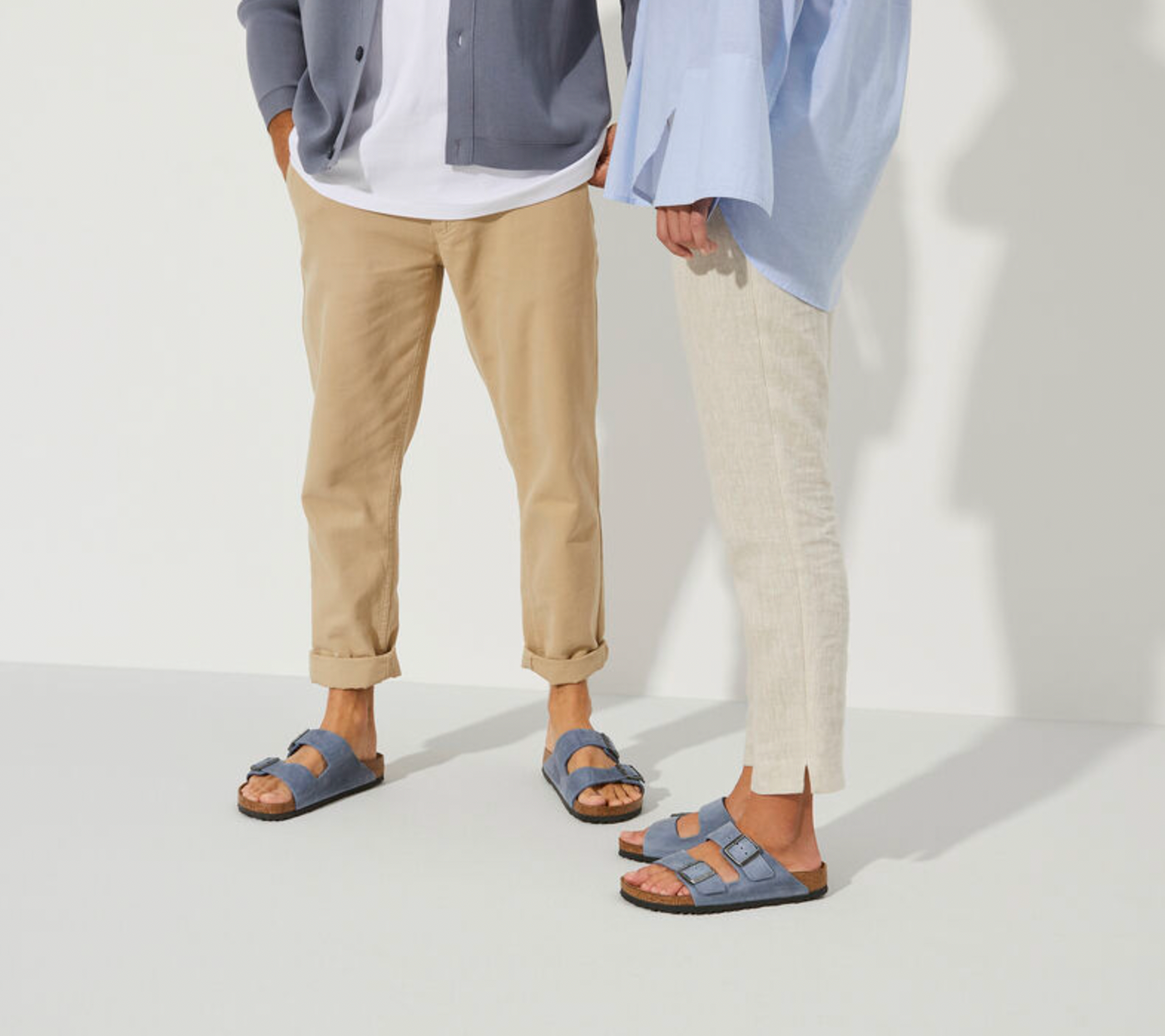 Soft blue birkenstocks on sale