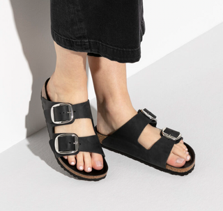 Birkenstocks Arizona Big Buckle - Oiled Leather (Black)