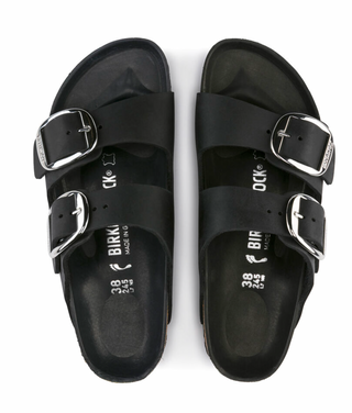 Birkenstocks Arizona Big Buckle - Oiled Leather (Black)