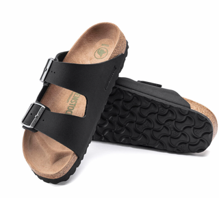 Birkenstocks Arizona Vegan Birkibuc - Black