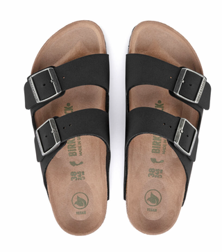 Birkenstocks Arizona Vegan Birkibuc - Black