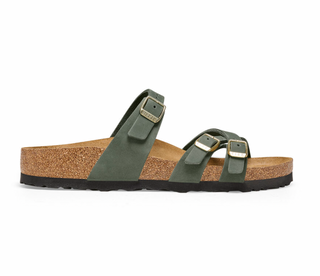 Birkenstocks Franca Nubuck Leather - Thyme