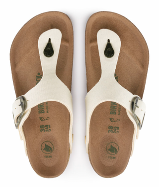 Birkenstocks Gizeh Vegan Big Buckle Eggshell