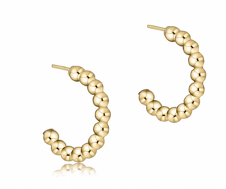 ENewton Beaded Classic 1" Post Hoop