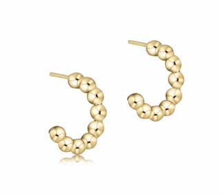 ENewton Beaded Classic 1" Post Hoop