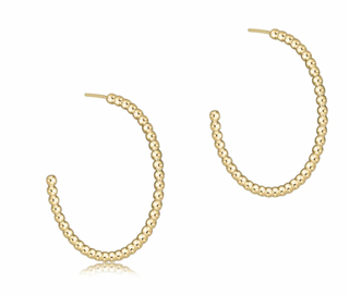 ENewton Beaded Classic 1.25" Post Hoop