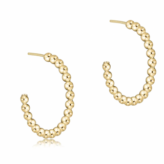 ENewton Beaded Classic 1.25" Post Hoop