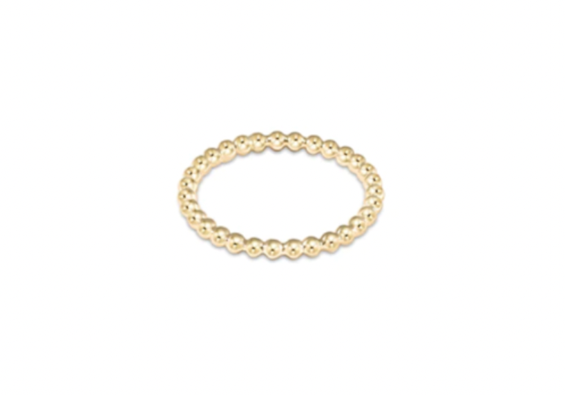 ENewton Classic 2mm Gold Bead Ring