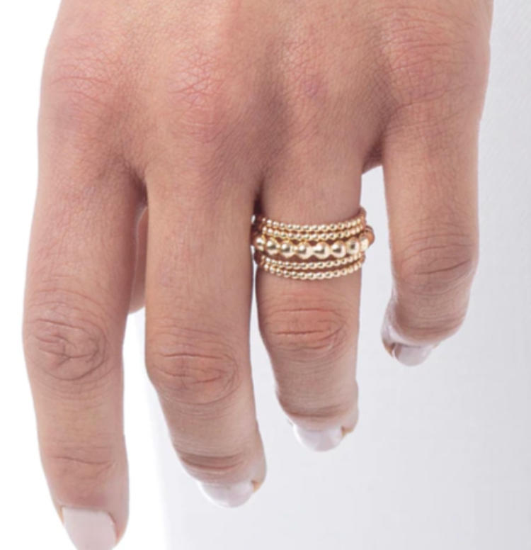 ENewton Classic 3mm Gold Bead Ring