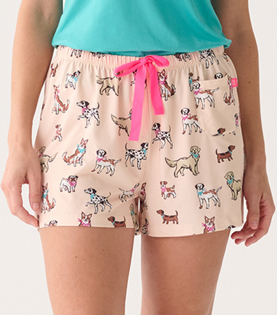 Capelton Road PJ Shorts in A Bag - Cute Pups
