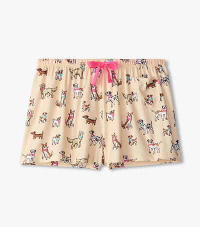 Capelton Road PJ Shorts in A Bag - Cute Pups