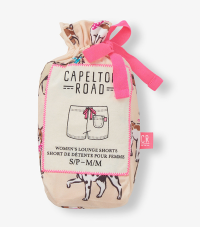 Capelton Road PJ Shorts in A Bag - Cute Pups