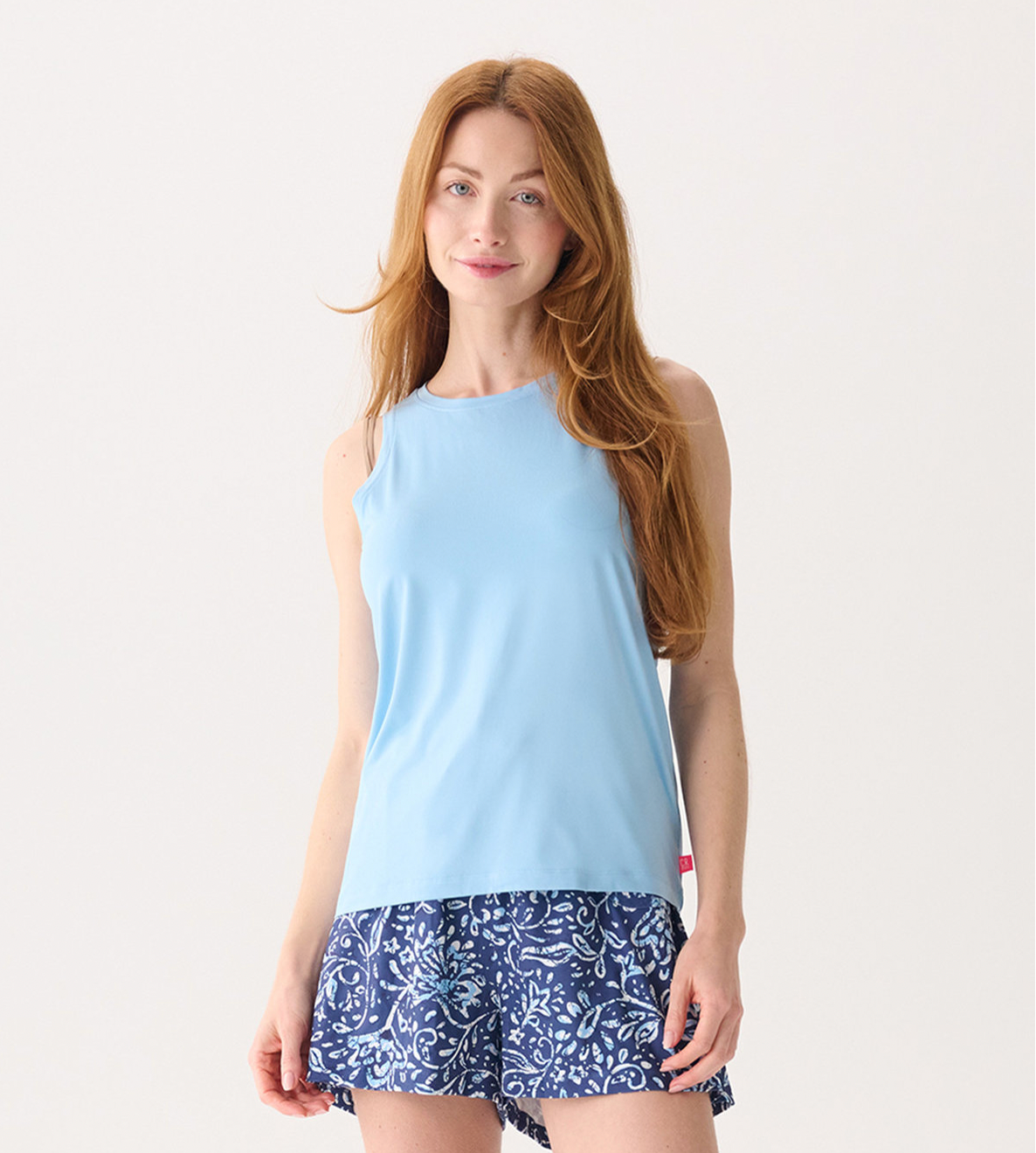 Capelton Road Scoop Neck PJ Tank In A Bag - Placid Blue