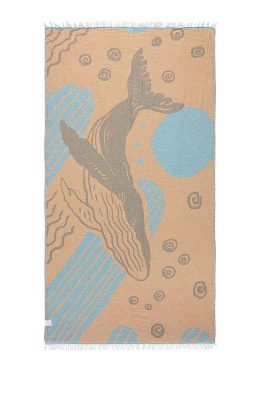 Sand Cloud Blue Whale Towel