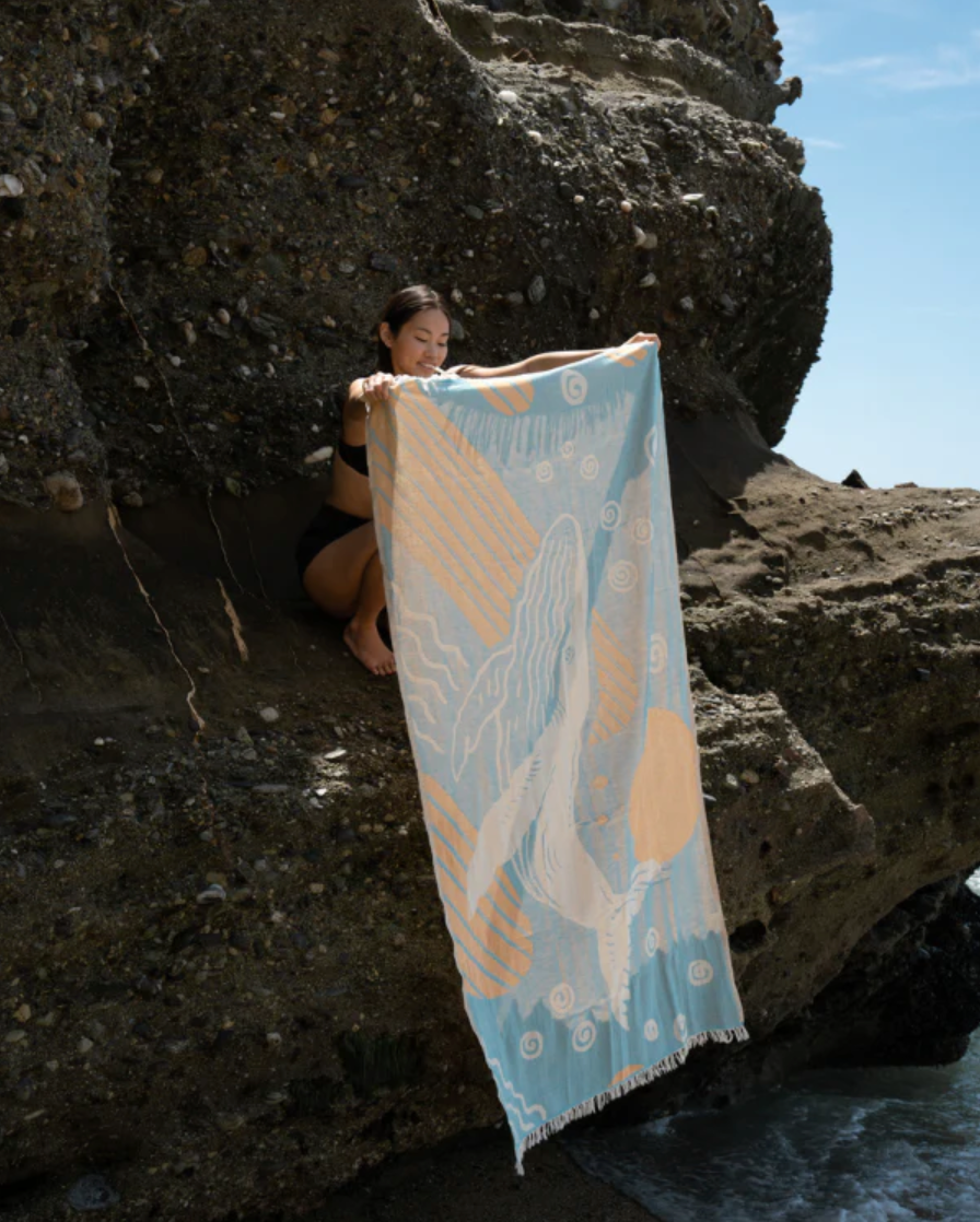 Sand Cloud Blue Whale Towel