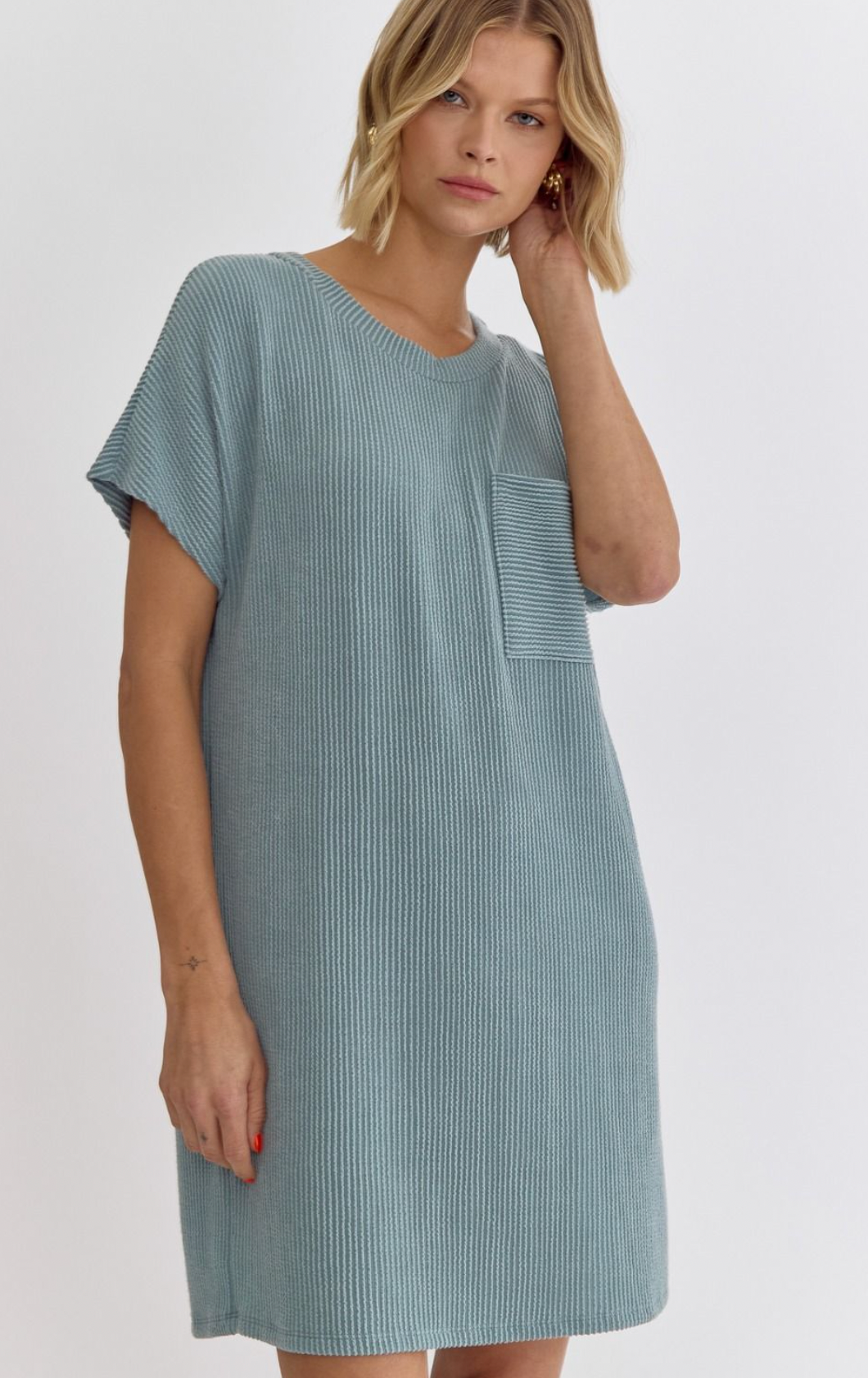 Riley Ribbed Midi Dress