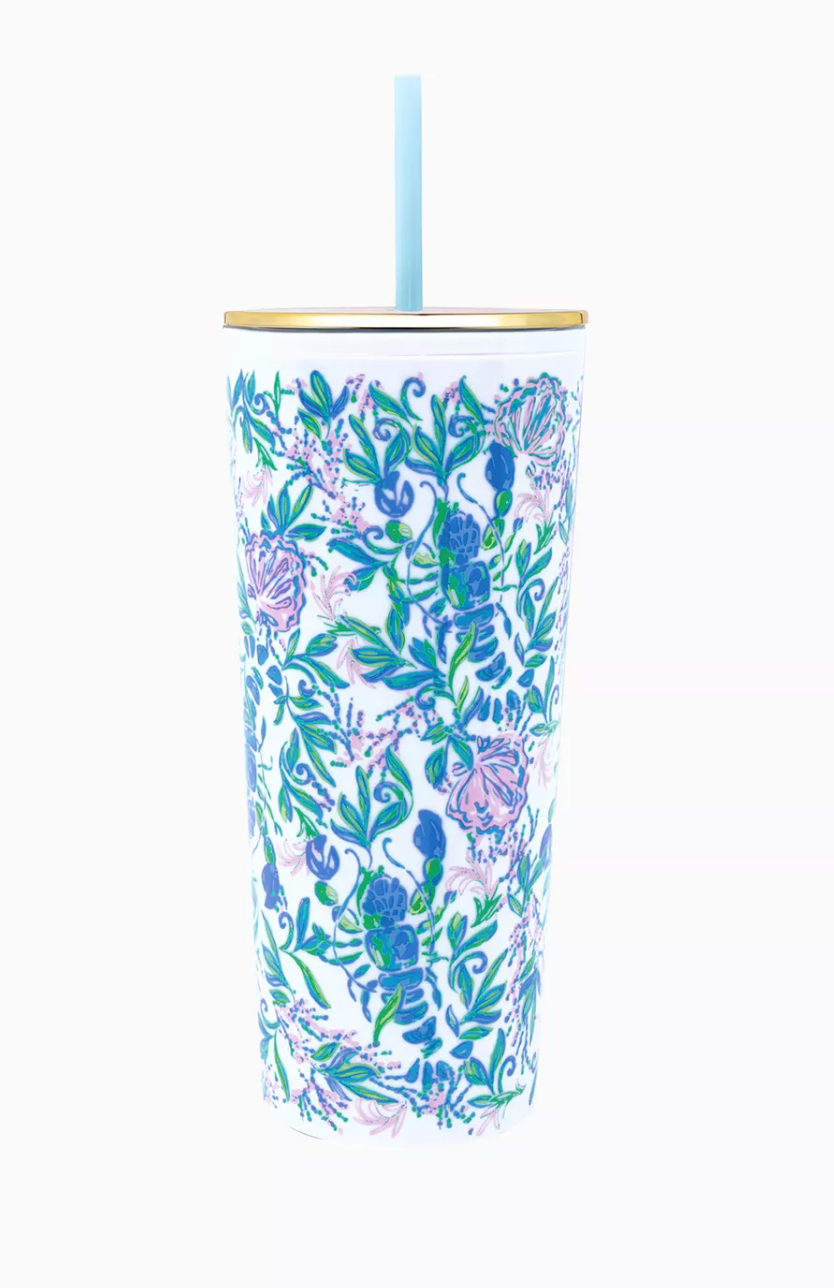 Lilly Pulitzer Tumbler w/ Straw