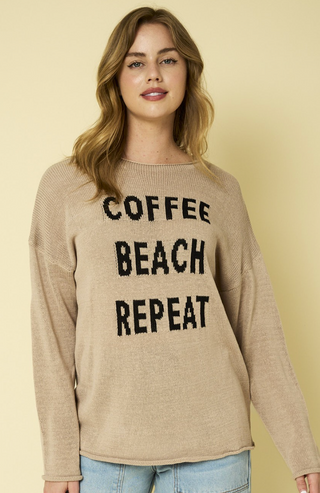 Coffee Beach Repeat Sweater